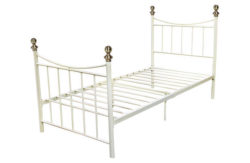 Home of Style Alderberry Single Bed Frame - White